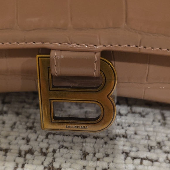 Balenciaga Tan Croc-Embossed Mini Bag - Picture 3 of 16